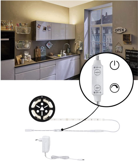 Paulmann SimpLED 78955 LED csík teljes készlet Dugóval 24 V 1.5 m Melegfehér 1 db