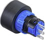 TRU COMPONENTS TC-9219068 Nyomógomb 250 V/AC 3 A 1 x KI/(BE) Nyomó (Ø) 25 mm IP65 1 db 2. bélyegkép