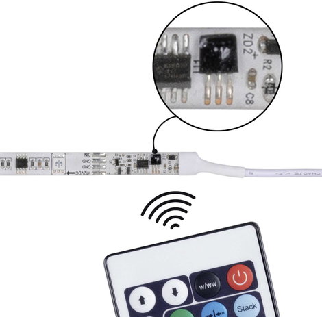 Paulmann FN SimpLED Strip 7,5m 70514 LED csík Dugóval 12 V 7.5 m RGB 1 készlet 3. kép