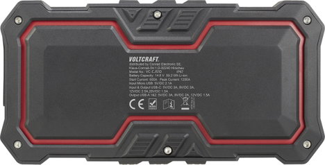 Autós gyorsindító és powerbank 1200 A, Voltcraft VC-CJS10 VC-11769555 4. kép