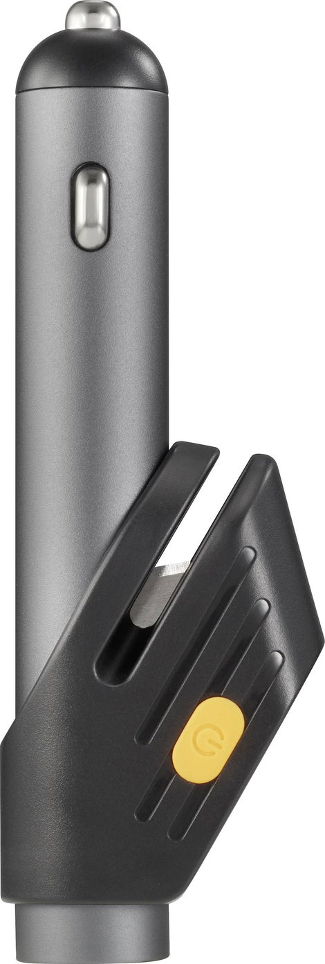 Vészkalapács, biztonsági öv vágó, LED-es lámpa, USB töltő, Basetech BT-2357759 BT99 4. kép