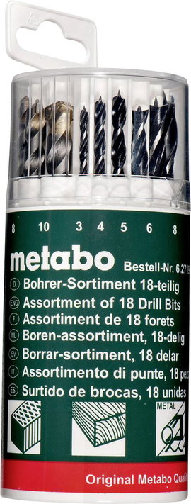 Metabo 627190000 18 részes Univerzális fúrókészlet