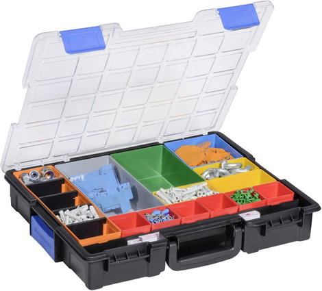Allit EuroPlus Pro K44/18 Rendszerező hordtáska (H x Sz x Ma) 355 x 440 x 76 mm Rekeszek: 18 Tartalo 2. kép
