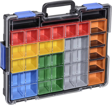 Allit EuroPlus Pro K44/18 Rendszerező hordtáska (H x Sz x Ma) 355 x 440 x 76 mm Rekeszek: 18 Tartalo 3. kép