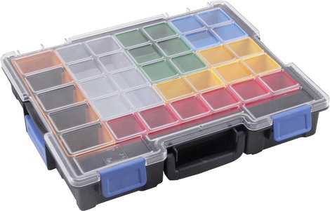 Allit EuroPlus Pro K44/18 Rendszerező hordtáska (H x Sz x Ma) 355 x 440 x 76 mm Rekeszek: 18 Tartalo 7. kép