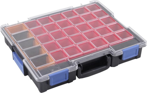 Allit EuroPlus Pro K44/36 Rendszerező hordtáska (H x Sz x Ma) 355 x 440 x 76 mm Rekeszek: 36 Tartalo 4. kép
