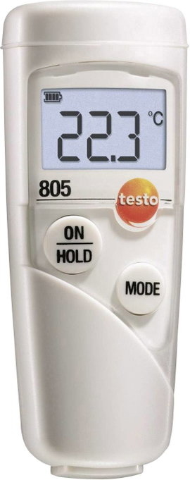 Testo mini infra hőmérő, távhőmérő 1:1 optikával -25-től +250 °C-ig Testo 805