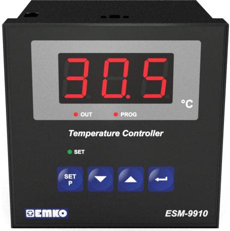 Emko ESM-9910.5.14.0.1/01.00/2.0.0.0 2 pontos szabályozó Hőmérséklet szabályozó Pt1000 -50 - 400 °C