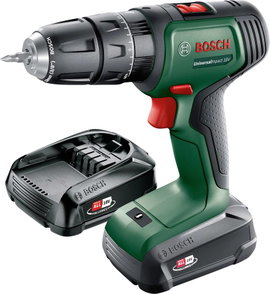 Bosch Home and Garden UniversalImpact 18V Akkus ütvefúró-csavarozó 2. akkuval, Töltővel, Hordtáskáva