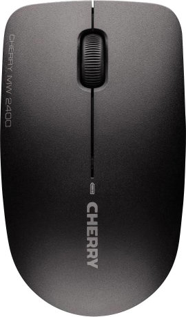 CHERRY MW 2400 WLAN egér Rádiójel vezérlésű Optikai Fekete 3 Gombok 1200 dpi
