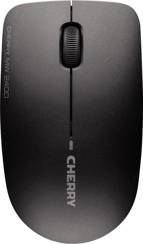 CHERRY MW 2400 WLAN egér Rádiójel vezérlésű Optikai Fekete 3 Gombok 1200 dpi