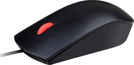 Lenovo Essential Ergonomikus egér USB Optikai Fekete 3 Gombok 1600 dpi Ergonómikus 3. kép