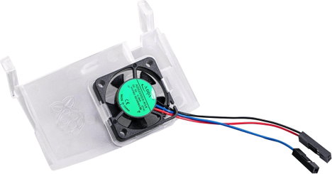 Aktív ventilátor hűtőbordával, alkalmas: Raspberry Pi, Raspberry Pi RB-Case-Fan 2. kép