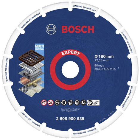 Bosch Accessories 2608900535 M14 Gyémánt bevonatú vágótárcsa Ø 180 mm Furat átmérő 22.23 mm 1 db