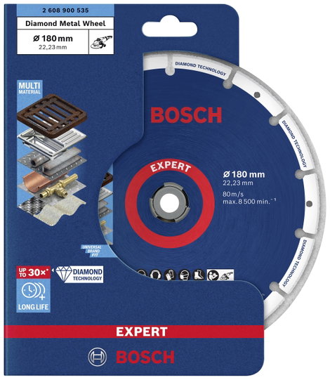 Bosch Accessories 2608900535 M14 Gyémánt bevonatú vágótárcsa Ø 180 mm Furat átmérő 22.23 mm 1 db 2. kép