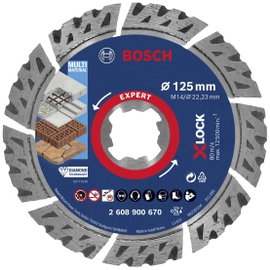 Bosch Accessories 2608900670 EXPERT MultiMaterial X-LOCK Gyémánt bevonatú vágótárcsa Ø 125 mm Furat 