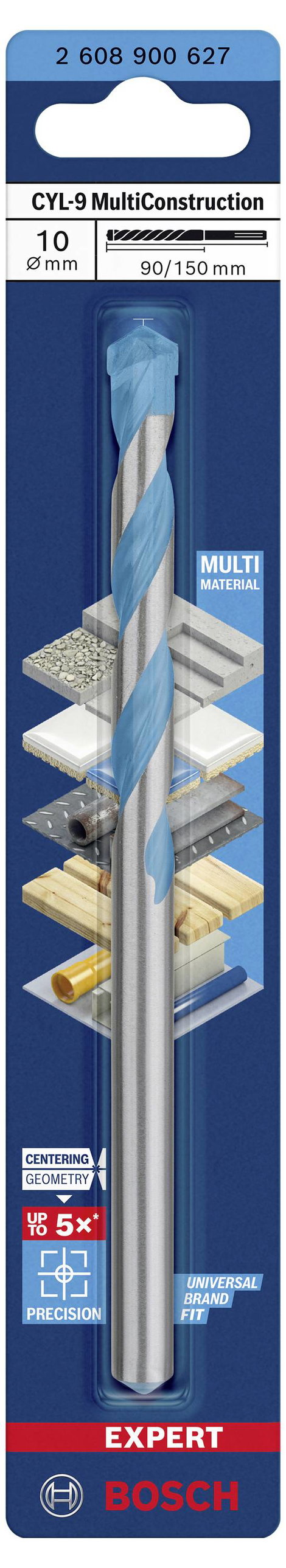 Bosch Accessories EXPERT CYL-9 MultiConstruction 2608900627 Többcélú fúró 1 db 10 mm Teljes hossz 15 3. kép