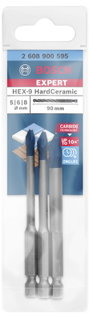 Bosch Accessories EXPERT HardCeramic HEX-9 2608900595 Csempefúró készlet 3 részes 5 mm, 6 mm, 8 mm 3 3. bélyegkép