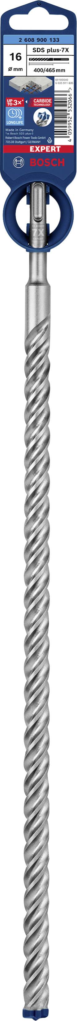 Bosch Accessories EXPERT SDS plus-7X 2608900133 Kalapácsfúró 1 db 16.00 mm Teljes hossz 465 mm SDS-P 2. kép