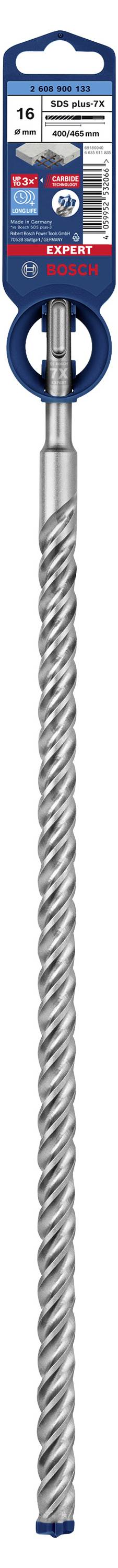 Bosch Accessories EXPERT SDS plus-7X 2608900133 Kalapácsfúró 1 db 16.00 mm Teljes hossz 465 mm SDS-P 3. kép