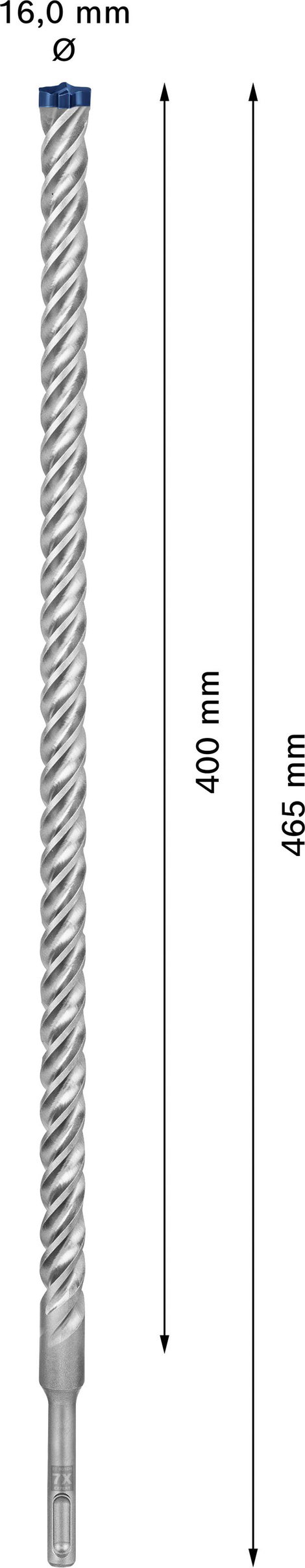 Bosch Accessories EXPERT SDS plus-7X 2608900133 Kalapácsfúró 1 db 16.00 mm Teljes hossz 465 mm SDS-P 5. kép