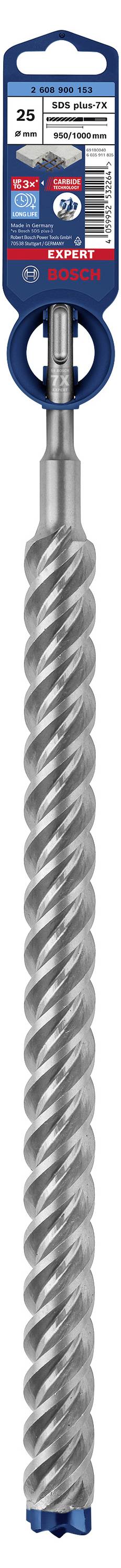 Bosch Accessories EXPERT SDS plus-7X 2608900153 Kalapácsfúró 1 db 25.00 mm Teljes hossz 1000 mm SDS- 3. kép