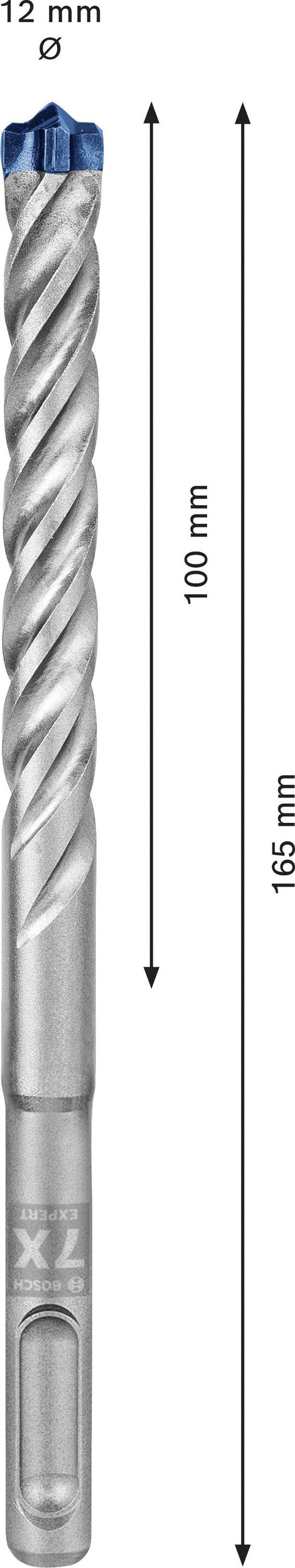 Bosch Accessories EXPERT SDS plus-7X 2608900173 Kalapácsfúró 10 részes 12.00 mm Teljes hossz 165 mm  5. kép