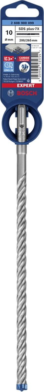 Bosch Accessories EXPERT SDS plus-7X 2608900099 Kalapácsfúró 1 db 10.00 mm Teljes hossz 265 mm SDS-P 2. bélyegkép