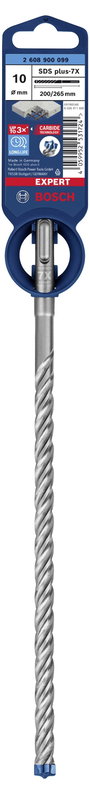 Bosch Accessories EXPERT SDS plus-7X 2608900099 Kalapácsfúró 1 db 10.00 mm Teljes hossz 265 mm SDS-P 3. bélyegkép