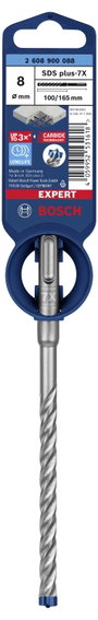 Bosch Accessories EXPERT SDS plus-7X 2608900088 Kalapácsfúró 1 db 8.00 mm Teljes hossz 165 mm SDS-Pl 3. bélyegkép