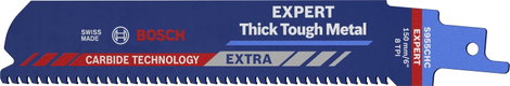 Bosch Accessories 2608900367 EXPERT ‘Thick Tough Metal’ S 955 CHC Säbelsägeblatt, 10 Stück Fűrészlap