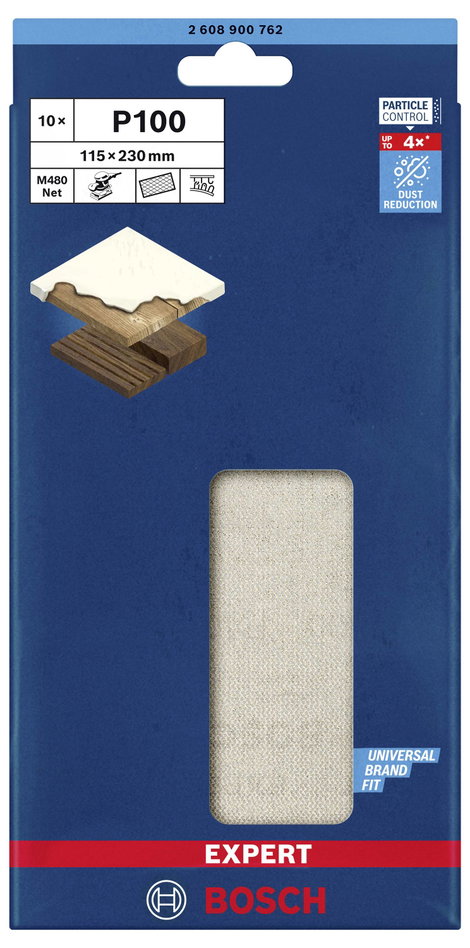 Bosch Accessories EXPERT M480 2608900762 Csiszolóháló rezgő csiszolóhoz Lyuk nélküli Szemcsézet (num 3. kép