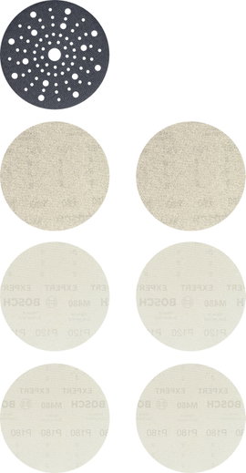 Bosch Accessories EXPERT M480 2608901203 Csiszolóháló készlet Lyukas Szemcsézet (num) 80, 80, 120, 1