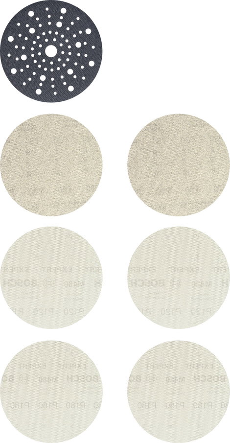 Bosch Accessories EXPERT M480 2608901203 Csiszolóháló készlet Lyukas Szemcsézet (num) 80, 80, 120, 1