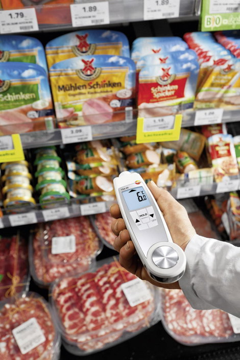Infrahőmérő és beszúró hőmérő, HACCP ételhőmérő 10:1 Optikával Testo 104-IR 5. kép
