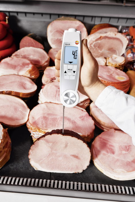 Infrahőmérő és beszúró hőmérő, HACCP ételhőmérő 10:1 Optikával Testo 104-IR 6. kép