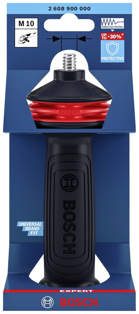 EXPERT fogantyú M10 rezgésszabályozáshoz, sarokcsiszoló, 169 x 69 mm Bosch Accessories 2608900000 2. kép