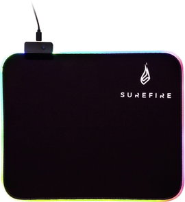Surefire Gaming Silent Flight RGB-320 Játékkonzol egérpad Világít Fekete