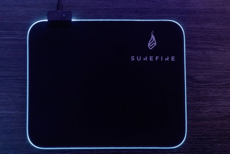 Surefire Gaming Silent Flight RGB-320 Játékkonzol egérpad Világít Fekete 5. kép