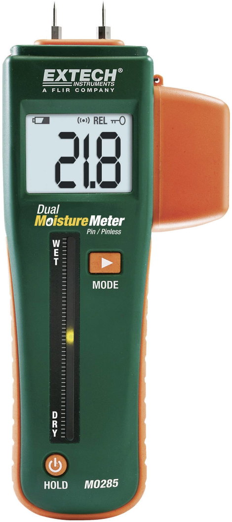 Fanedvességmérő, anyagnedvesség mérő műszer Extech MO260 2. kép