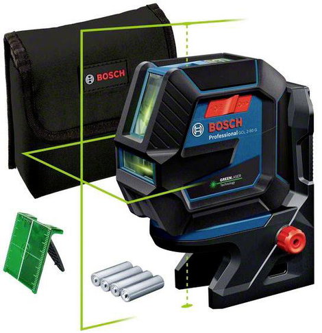 Bosch Professional GCL 2-50 G Kereszt- és pontvonalas lézer Táskával Hatótáv (max.): 15 m
