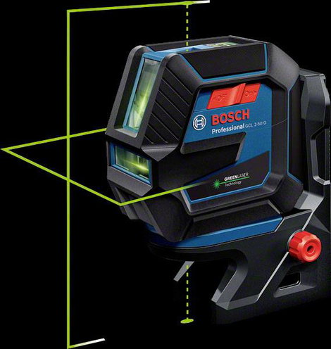 Bosch Professional GCL 2-50 G Kereszt- és pontvonalas lézer Táskával Hatótáv (max.): 15 m 5. kép