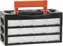 Alutec 66009 Rendszerező hordtáska (H x Sz x Ma) 128 x 34 x 68 mm Rekeszek: 12 Tartalom, tartalmi eg bélyegkép
