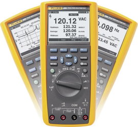 Grafikus multiméter, True RMS mérőműszer, adattárolóval 10A AC/DC Fluke 289/EUR