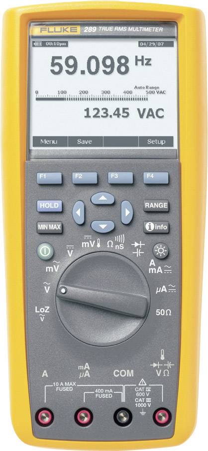 Grafikus multiméter, True RMS mérőműszer, adattárolóval 10A AC/DC Fluke 289/EUR 3. kép