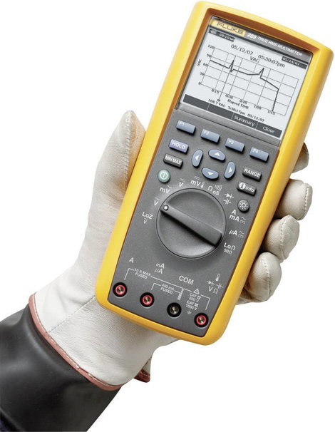 Grafikus multiméter, True RMS mérőműszer, adattárolóval 10A AC/DC Fluke 289/EUR 8. kép