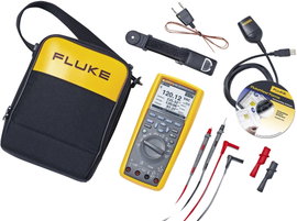 Grafikus multiméter, True RMS mérőműszer készlet, adattárolóval 10A AC/DC Fluke 289/FVF/EUR