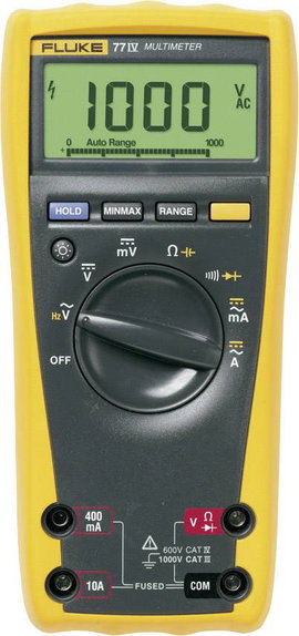 Digitális multiméter, mérőműszer 10A AC/DC Fluke 77-4/EUR