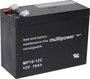 multipower PB-12-10-6,35 Ólomakku 12 V 10 Ah Ólom-vlies (AGM) (Sz x Ma x Mé) 151 x 118.5 x 65 mm 6,3 bélyegkép