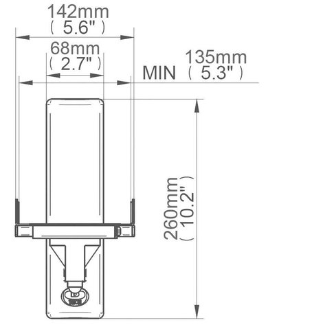 Hangfal fali tartó Dönthető, Csuklóval mozgatható Max. faltól való távolság: 27.3 cm B-Tech BT77 Feh 4. kép